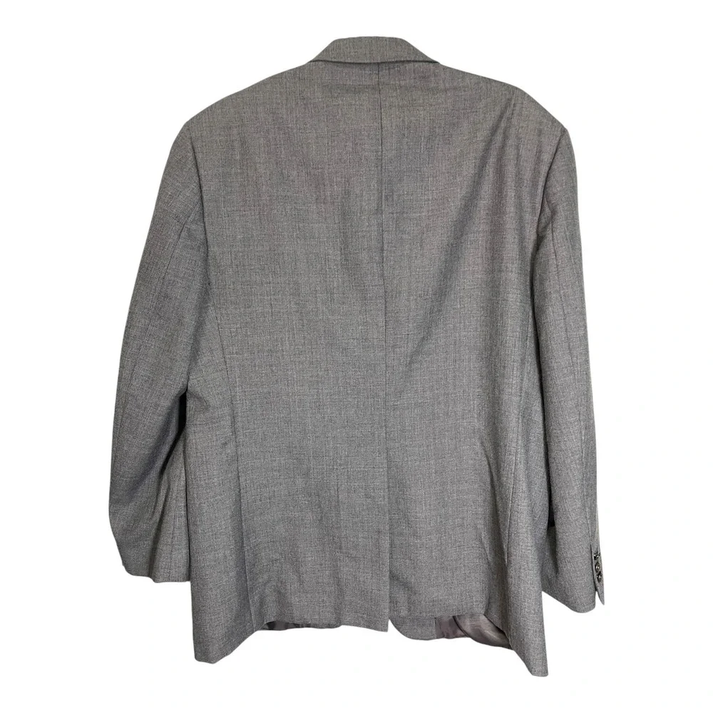 Meeting Street 44R Gray Blazer Two Button Lined Professional Dark Academia
